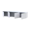 TV stolek Doros Levia Bílý 4 dveře 160x35x33 (41516091)