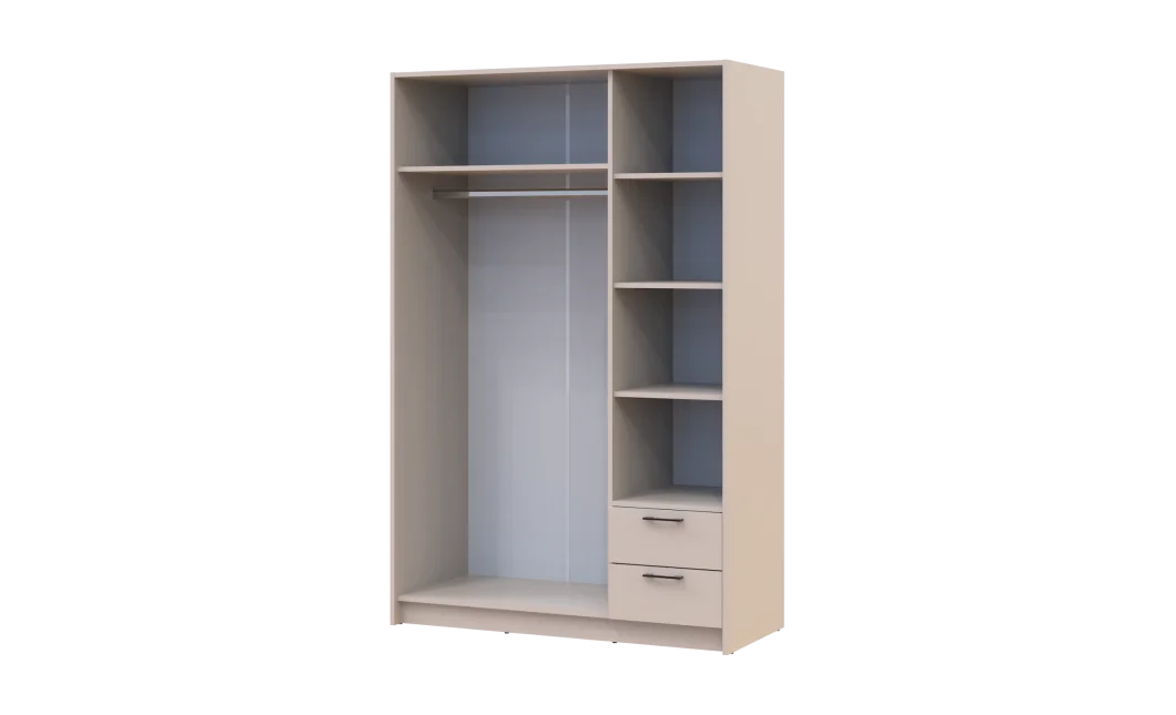 Šatní skříň Doros Rondi Kašmír 3 dvere 121x52x195 (80738472)