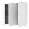 Komoda Doros Ron 6 3 dveře Bílý 120 × 38 × 100 (41515999)