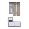 Předsíň Bela Dub Sonoma/Bílá 1 DTD / 1 zrcadlo 100×40×210 (44900410)