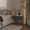 Noční stolek Doros Levia Grafit 1 zásuvka 46x31x15 (41516090)