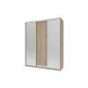Šatní skříň Doros City Light Dub Sonoma 1 DTD / 2 zrcadla 180×60×225 (44900030)
