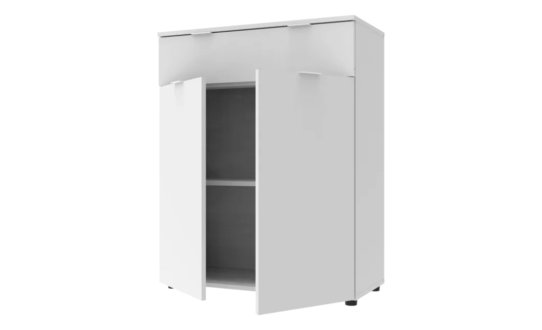 Komoda Doros Ron 2 2 dveře 1 zásuvka Bílý 80 × 38 × 100 (41516003)