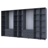 Set Doros Gelar s regálem Grafit 4+4 dveře 348,2×49,5×203,4 (42005065)