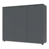 Komoda Doros Ron 6 3 dveře Grafit 120 × 38 × 100 (41516000)