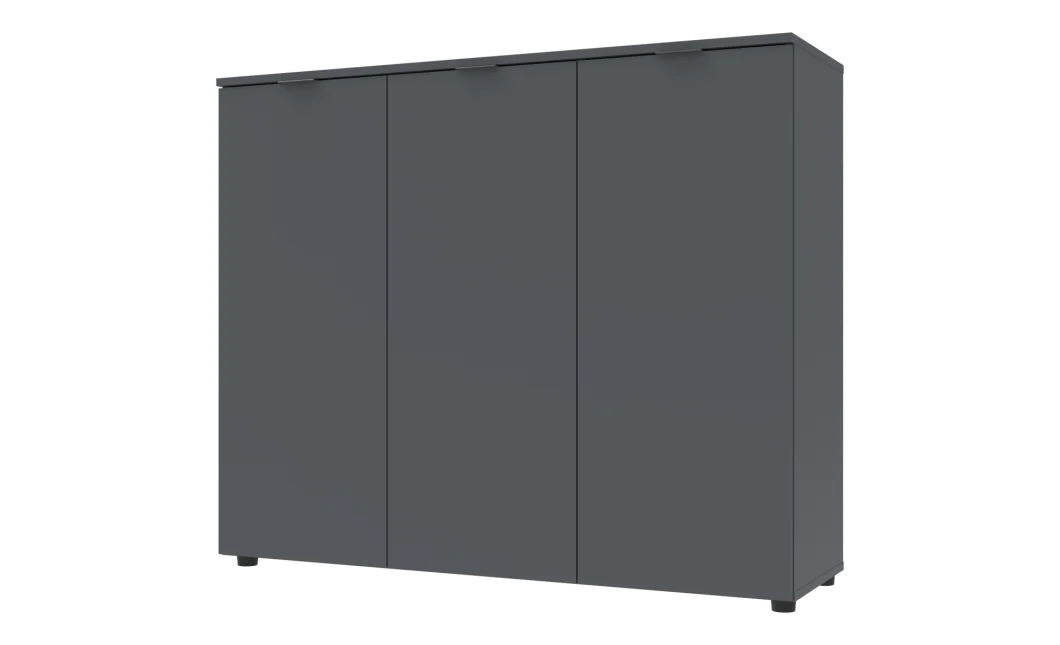 Komoda Doros Ron 6 3 dveře Grafit 120 × 38 × 100 (41516000)