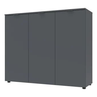 Komoda Doros Ron 6 3 dveře Grafit 120 × 38 × 100 (41516000)