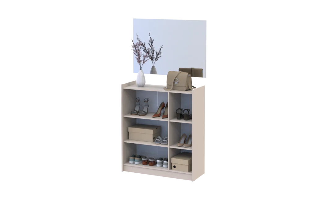 Botník se zrcadlem Doros Kassel Kašmír 3 DTD 97×40×110 (42005506)