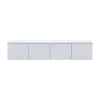 TV stolek Doros Levia Bílé dřevo 4 dveře 160x35x33 (41516117)