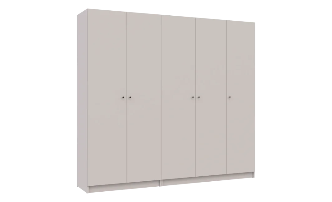 Skříň na oblečení set Promo Kašmír 2+3 dveře 225×48×204 (80737673)