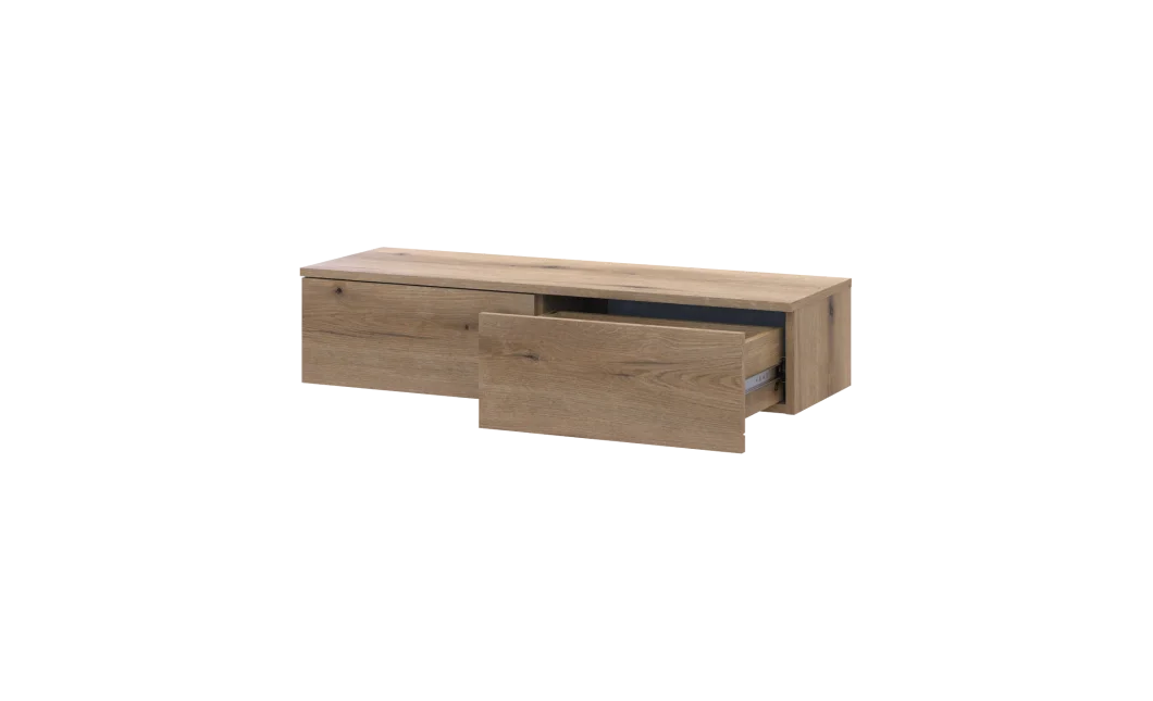 Toaletní stolek Doros Levia Dub Evok 2 zásuvky 100x32x22 (41516095)