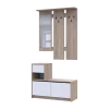 Předsíň Bela Dub Sonoma/Bílá 1 DTD / 1 zrcadlo 100×40×210 (44900410)