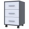 Komoda Doros T3 Grafit/Bílý 43×42×66,4 (41902062)