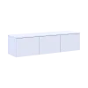 TV stolek Doros Levia Bílý 3 dveře 130x35x33 (41516288)