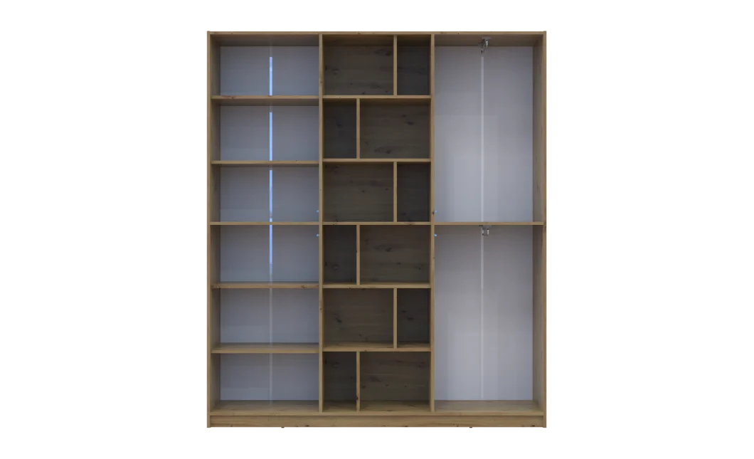 Skříň na oblečení Doros Morgan Dub Artisan/Kašmír DTD 180×40×210 (44900408)