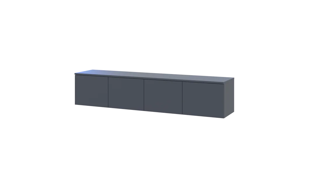 TV stolek Doros Levia Grafit 4 dveře 160x35x33 (41516088)