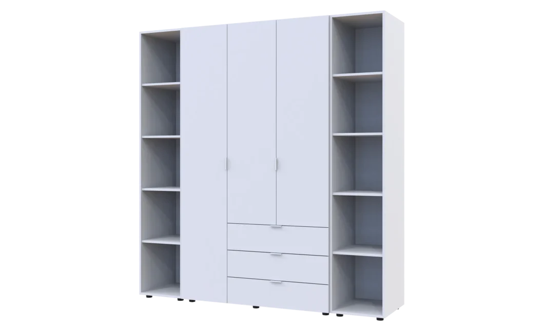 Set Doros Gelar se 2 regálů Bílý 3 dveře 192,6×49,5×203,4 (42005035)