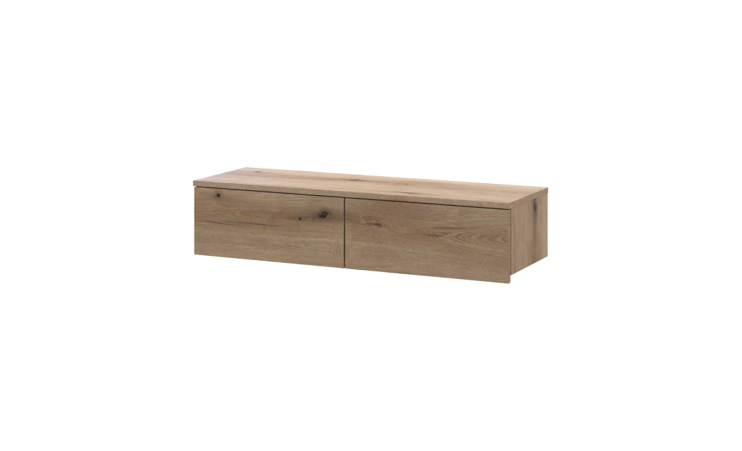 Toaletní stolek Doros Levia Dub Evok 2 zásuvky 100x32x22 (41516095)