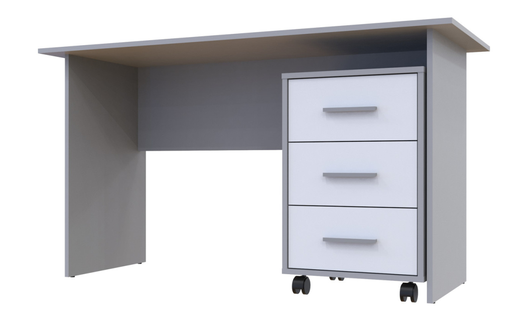 Kancelářský stůl Doros T3 Šedý / Bílý 120 × 60 × 78 (44900061)