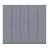 Sada Promo Šedá 2+3 dveře 225x48x204 (80737767)
