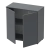 Komoda Doros Ron 3 2 dveře Grafit 80 × 38 × 81 (41516002)
