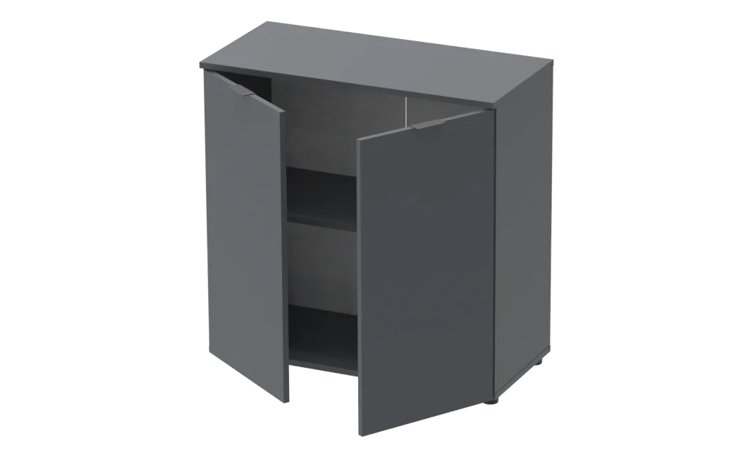 Komoda Doros Ron 3 2 dveře Grafit 80 × 38 × 81 (41516002)