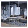 Šatní skříň Doros City Light Dub Sonoma 3 zrcadla 225×60×225 (42002138)