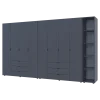 Set Doros Gelar s regálem Grafit 4+4 dveře 348,2×49,5×203,4 (42005065)