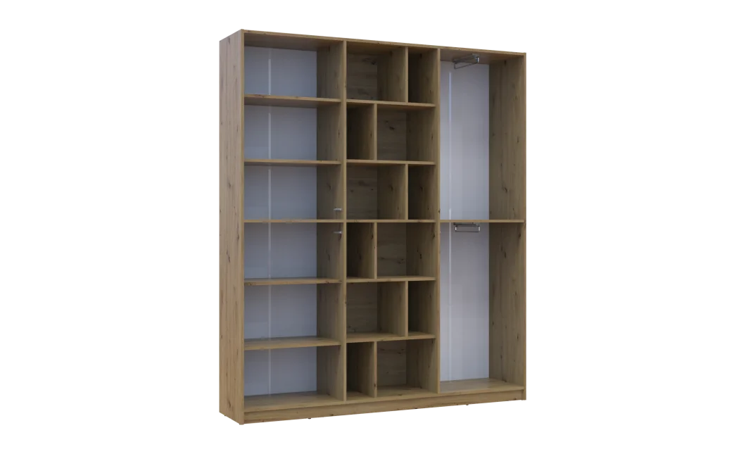 Skříň na oblečení Doros Morgan Dub Artisan/Kašmír DTD 180×40×210 (44900408)