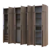 Kleiderschrank mit Schubladen, Regalen und Aufsatzschrank Doros Kasper Cremona Cannolo 2+3+2 LTD 315 × 50 × 245 cm (42005741)