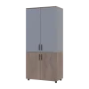 Skříň na oblečení Doros Thorn Cremona Cannolo/Šedá 2 DTD police 90х51.6х200 (44900456)