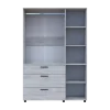Skříň na oblečení Doros Thorn Borovice Natti 3 DTD/3Š tyč 135х51.6х200 (44900481)