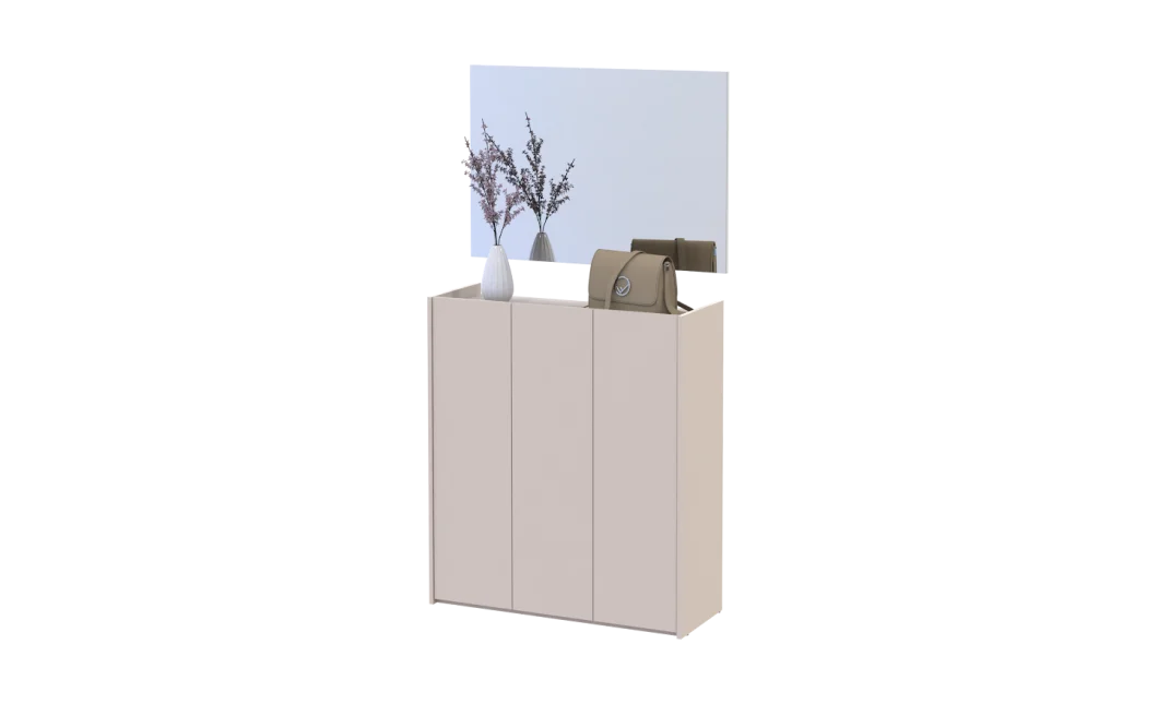 Botník se zrcadlem Doros Kassel Kašmír 3 DTD 97×40×110 (42005506)