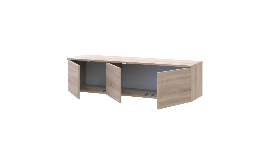 TV stolek Doros Levia Dub Sonoma 3 dveře 130x35x33 (41516301)