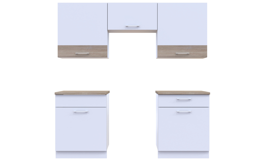 Kuchyně Lea Doros 1,8 m Bílá/Dub Sonoma DTD 180×60×250 (81000010)