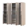 Kleiderschrank mit Regalen und Schubladen Doros Kasper Kaschmir 2+3 LTD 225 × 50 × 204 cm (42005550)