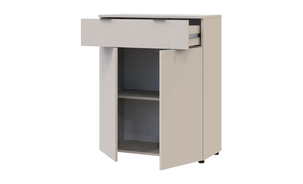 Komoda Doros Ron 2 2 dveře 1 zásuvka Kašmír 80 × 38 × 100 (41516044)
