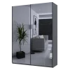 Skříň s posuvnými dveřmi Doros G-Caiser Grafit 2 Zrcadla 180x60x240 (42005012)