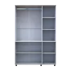 Skříň na oblečení Doros Thorn Borovice Natti/Bílá 3 DTD tyč 135х51.6х200 (44900507)