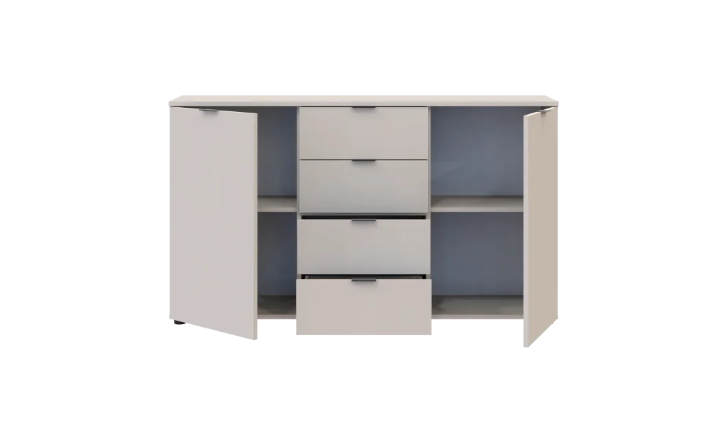 Komoda Doros Ron 5 Kašmír 2 dveře 4 zásuvky 140 × 38 × 81 (41516047)
