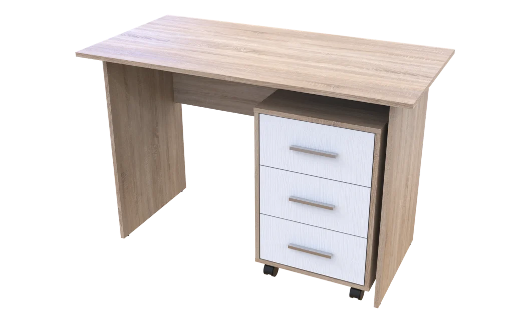 Kancelářský stůl Doros T3 Dub Sonoma / Bílý 120 × 60 × 78 (44900060)