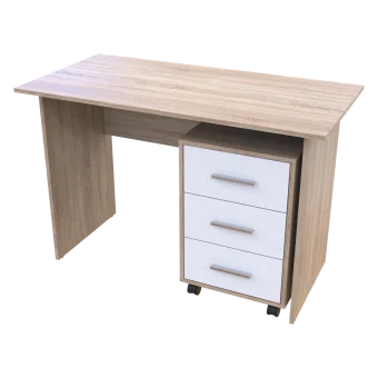 Kancelářský stůl Doros T3 Dub Sonoma / Bílý 120 × 60 × 78 (44900060)