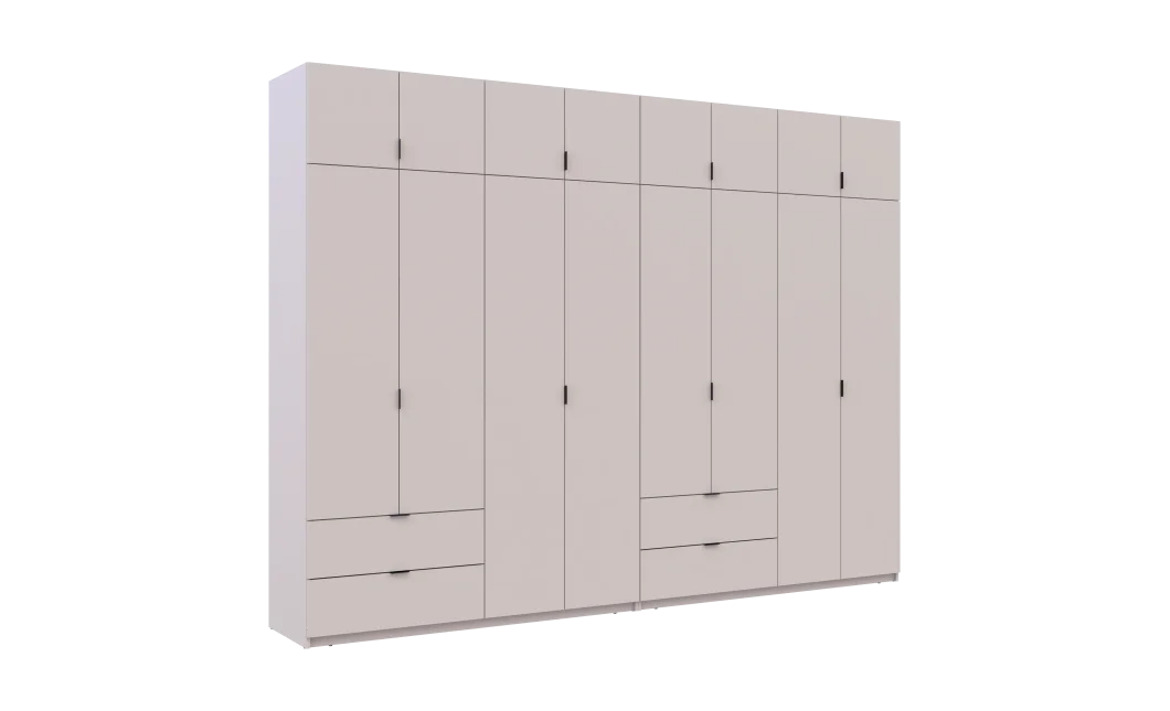 Sada Lukas Kašmír/Kašmír 4+4 dveře 320x50x240 (42005128)