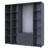 Set Doros Gelar s regálem Grafit 4 dveře 193,2×49,5×203,4 (42005063)