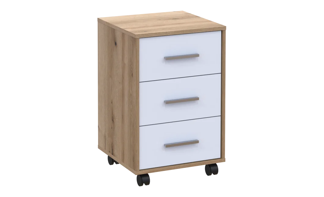 Komoda Doros T3 Dub Evok/Bílý DTD 43×42×66,4 (41901068)