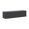 TV stolek Doros Levia Antracit 3 dveře 130x35x33 (41516289)