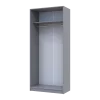 Šatní skříň Promo Šedá 2 dveře 90x48x204 (80737764)