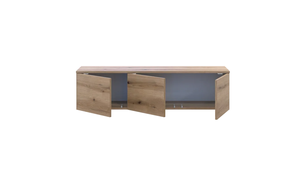 TV stolek Doros Levia Dub Evok 3 dveře 130x35x33 (41516290)
