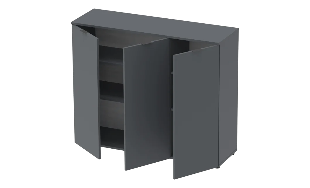 Komoda Doros Ron 6 3 dveře Grafit 120 × 38 × 100 (41516000)