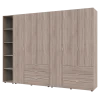 Set Doros Gelar s regálem Dub Sonoma 3+3 dveře 270,6×49,5×203,4 (42005052)